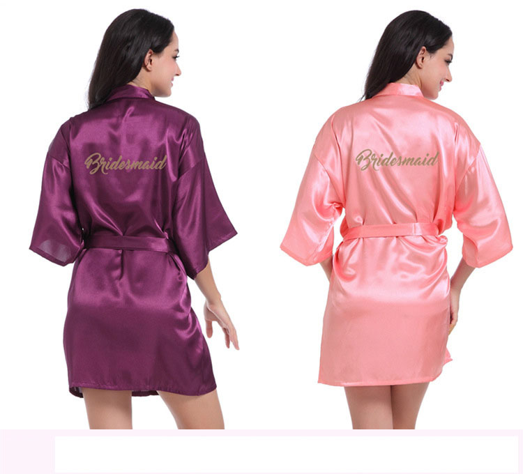 Satin Wedding Kimono bridesmaid Gold Robe Sleepwear Bridesmaid Robes Pajamas Bathrobe Nightgown Spa Bridal Robes Dressing Gown
Satin Wedding Kimono bridesmaid Gold Robe Sleepwear Bridesmaid Robes Pajamas Bathrobe Nightgown Spa Bridal Robes Dressing Gown
