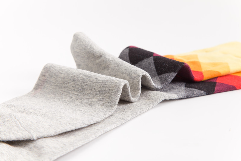 10 Pairs/lot Men's Funny Colorful Combed Cotton Socks Red Argyle Pack Casual Happy Socks Dress Wedding Socks Plus Size Eur 41-46Q190401