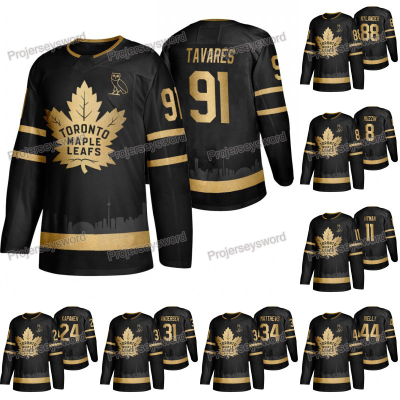 Maple Leafs John Tavares OVO Black Golden Jerseys Jake Muzzin Zach Hyman Kasperi Kapanen Frederik Andersen Auston Matthews Morgan Rielly, 91
Maple Leafs John Tavares OVO Black Golden Jerseys Jake Muzzin Zach Hyman Kasperi Kapanen Frederik Andersen Auston Matthews Morgan Rielly, 91
