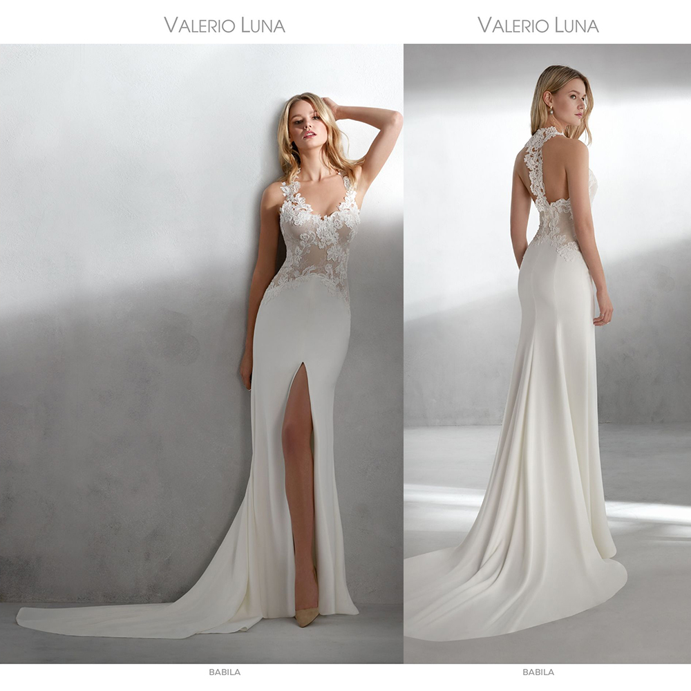 Modest Valerio Luna Mermaid Wedding Dresses Spaghetti Sleeveless Front Split Lace Applique Wedding Gown Sweep Train robe de mariée, Hunter
Modest Valerio Luna Mermaid Wedding Dresses Spaghetti Sleeveless Front Split Lace Applique Wedding Gown Sweep Train robe de mariée, Hunter