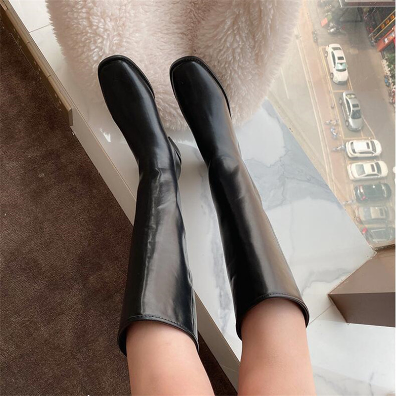 High Quality sexy Internet celebrity Same paragraph Women's Boots knee length boots Square head Knight boots, Black
High Quality sexy Internet celebrity Same paragraph Women's Boots knee length boots Square head Knight boots, Black