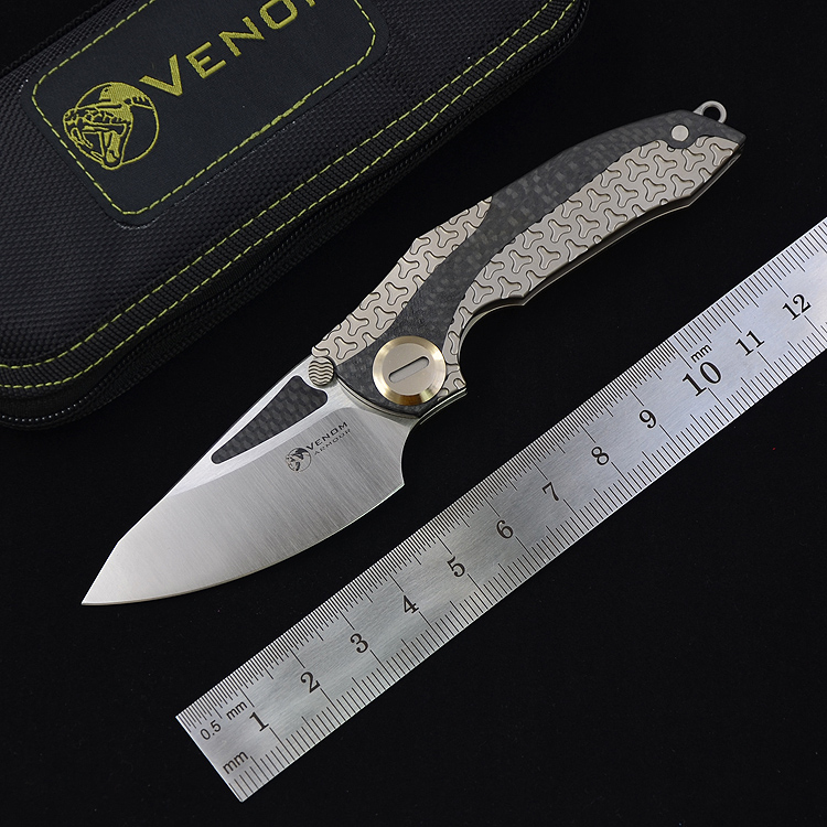 kevin John VENOM armor Knives M390 Steel folding Blade hunting pocket survival knife titanium and Carbon fiber handle with sheath and torix
kevin John VENOM armor Knives M390 Steel folding Blade hunting pocket survival knife titanium and Carbon fiber handle with sheath and torix
