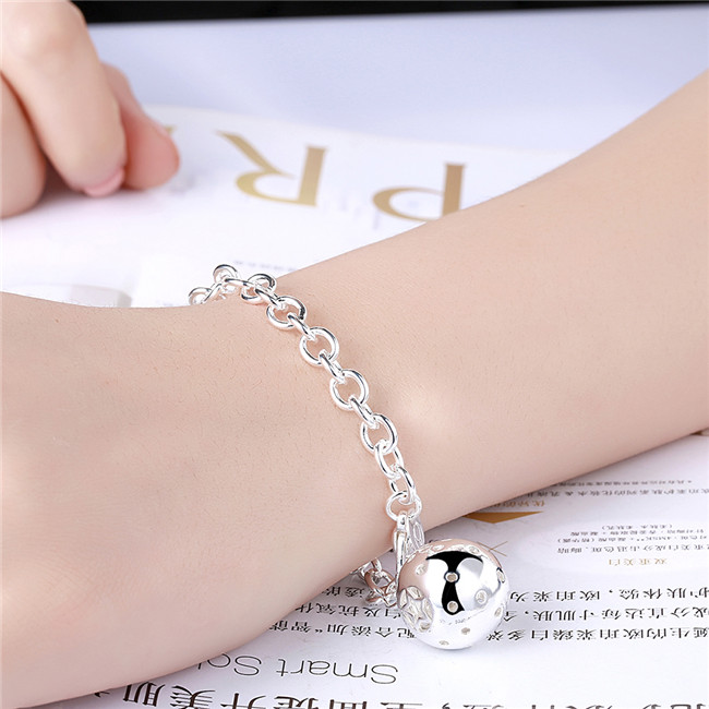 Hot sale best gift 925 silver Lob Bracelet DFMCH043, brand new fashion 925 sterling silver plated Chain link bracelets