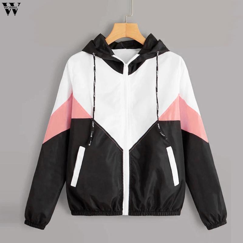Women Long Sleeve Zipper Pockets Casual Sport Coat multi Color cut and sew windbreaker with hood Color block Coats 8.13, Ye
Women Long Sleeve Zipper Pockets Casual Sport Coat multi Color cut and sew windbreaker with hood Color block Coats 8.13, Ye