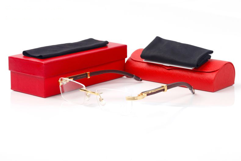 Clear Rimless Eyeglasses Frames Men Sports optical frames clear glasses semi rim square sunglasses super star Square frame charms mens