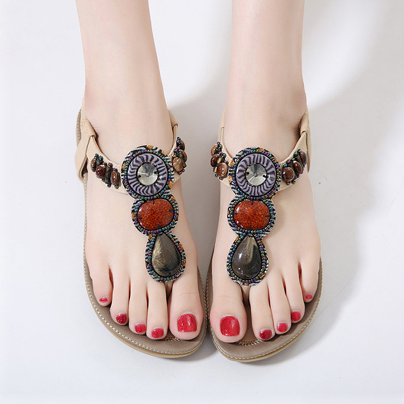 Rimocy 2020 Fashion Beaded Sandals Women Summer Bohemia Beach Vacation Flip Flops Woman Plus Size Flat with Casual Shoes Female, Black
Rimocy 2020 Fashion Beaded Sandals Women Summer Bohemia Beach Vacation Flip Flops Woman Plus Size Flat with Casual Shoes Female, Black