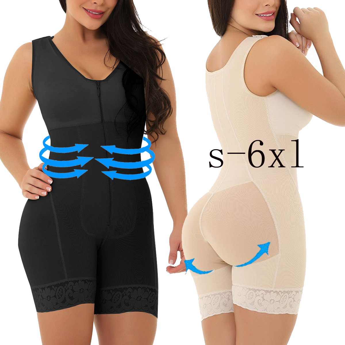High Compression Full Bodyshapers Tummy Control Overbust Postpartum Recovery Slimming Body Shaper Shapewear Fajas Colombianas Reductora 6XL, Black 
High Compression Full Bodyshapers Tummy Control Overbust Postpartum Recovery Slimming Body Shaper Shapewear Fajas Colombianas Reductora 6XL, Black