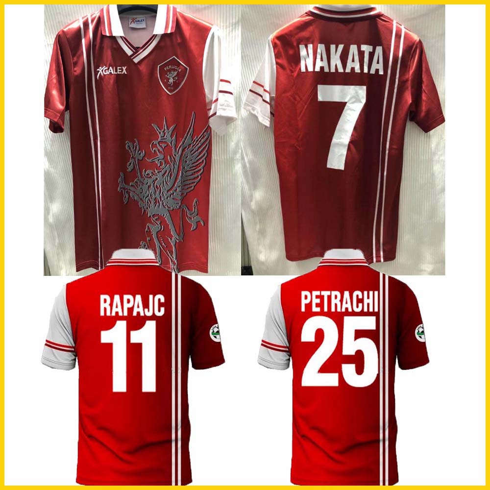 1998 1999 Perugia retro soccer jersey 98 99 Associazione Calcistica Perugia Calcio NAKATA RAPAJC PETRACHI vintage classic football shirt, 1998 1999 +patch
1998 1999 Perugia retro soccer jersey 98 99 Associazione Calcistica Perugia Calcio NAKATA RAPAJC PETRACHI vintage classic football shirt, 1998 1999 +patch