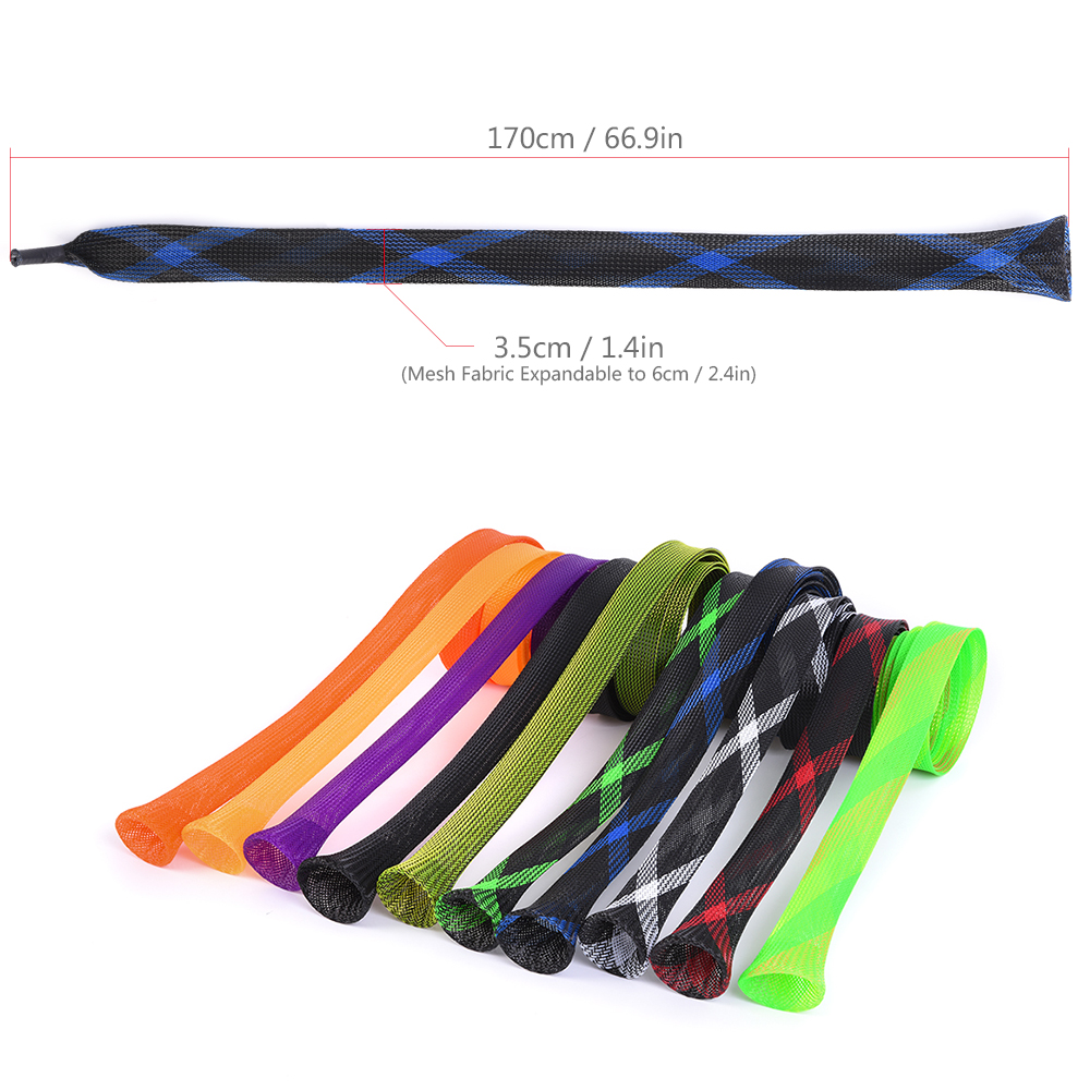 10 Pack 170cm Fishing Rod Cover Rod Sleeve Sock Pole Glove Protector Tools