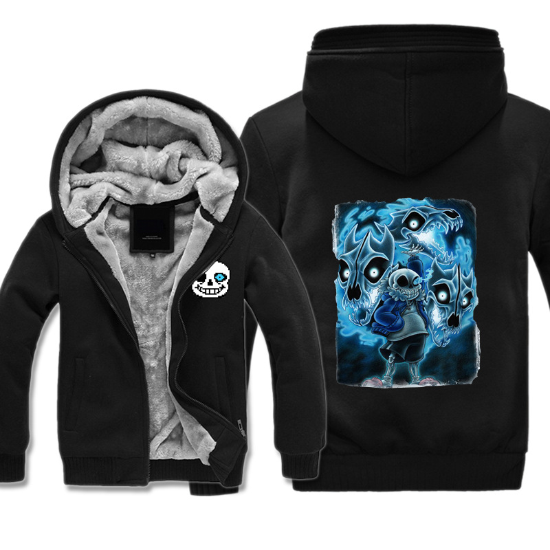 Dropshiping Undertale Winter Hoodie Jacket Unisex Wool Liner Fleece Thick Zipper Pocket For Men's Sweatshirt Coat, Black
Dropshiping Undertale Winter Hoodie Jacket Unisex Wool Liner Fleece Thick Zipper Pocket For Men's Sweatshirt Coat, Black