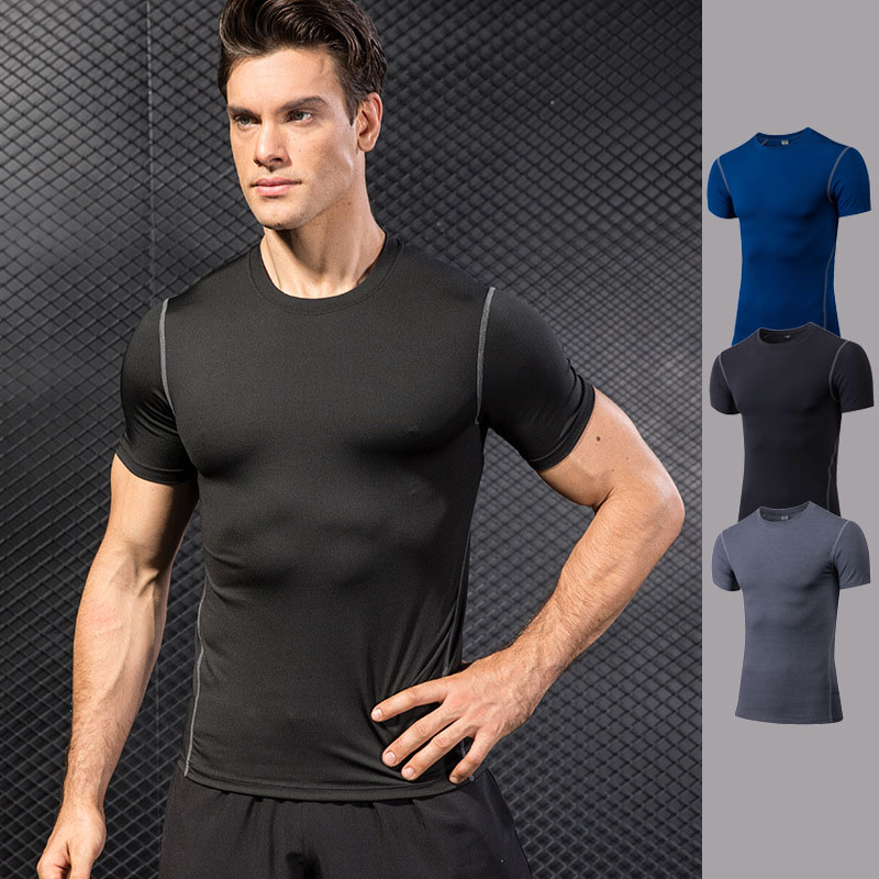WANAYOU Elastic Fast Drying Running Workout T-shirt,BreathableTight Male Short Sleeve Fitness Training Top,Summer Mens Gym Shirt, Blue
WANAYOU Elastic Fast Drying Running Workout T-shirt,BreathableTight Male Short Sleeve Fitness Training Top,Summer Mens Gym Shirt, Blue