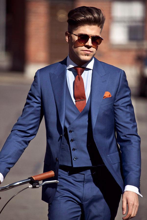 Excellent Blue Groom Tuxedos Peak Lapel Groomsman Wedding Tuxedos Popular Men Prom Jacket Blazer 3 Piece Suit(Jacket+Pants+Tie+Vest)58, Same as image
Excellent Blue Groom Tuxedos Peak Lapel Groomsman Wedding Tuxedos Popular Men Prom Jacket Blazer 3 Piece Suit(Jacket+Pants+Tie+Vest)58, Same as image