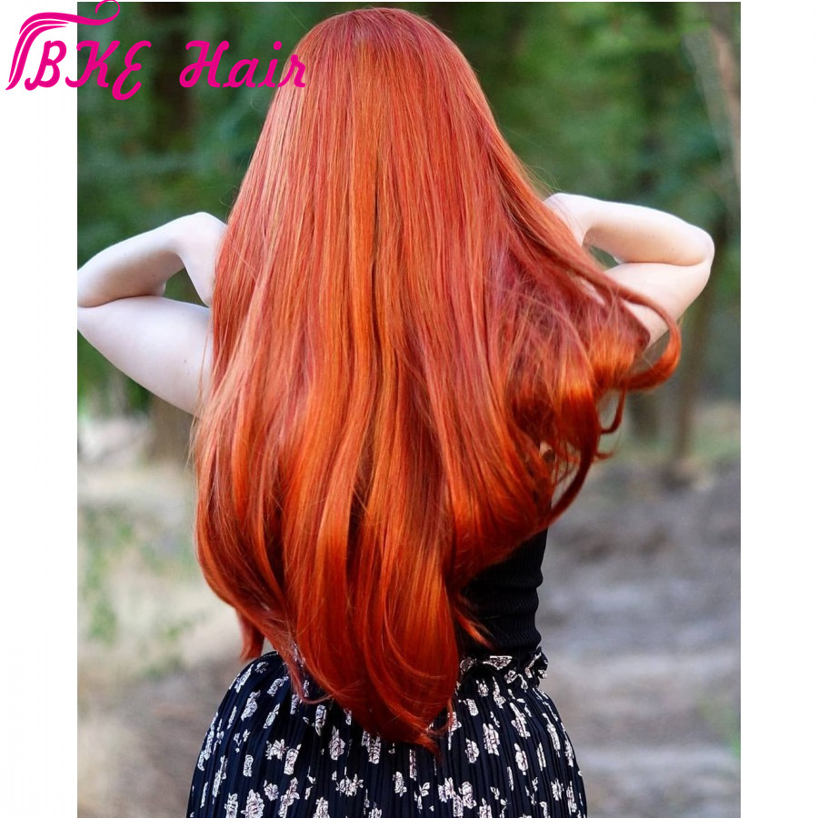13x4 Synthetic Lace Front Wigs straight Wig with baby hair Brazilian Hair 150% Glueless Lace Front Wigs Pre Plucked