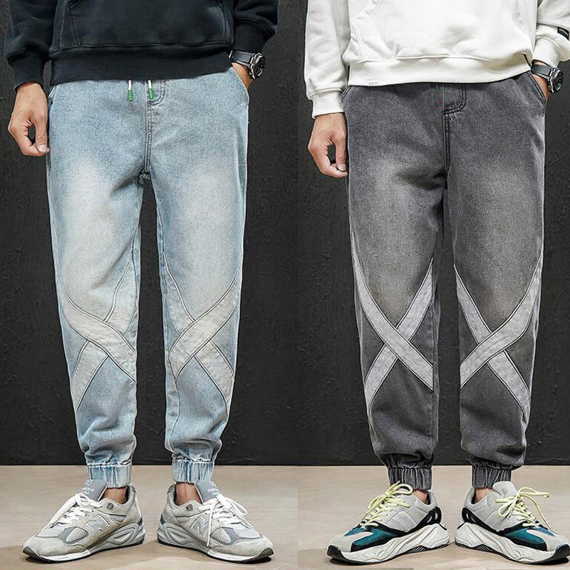 new streetwear hiphop personality men jeans side Personality X pattern fashion male destroyed skinny 2 colors denim pants, Blue
new streetwear hiphop personality men jeans side Personality X pattern fashion male destroyed skinny 2 colors denim pants, Blue