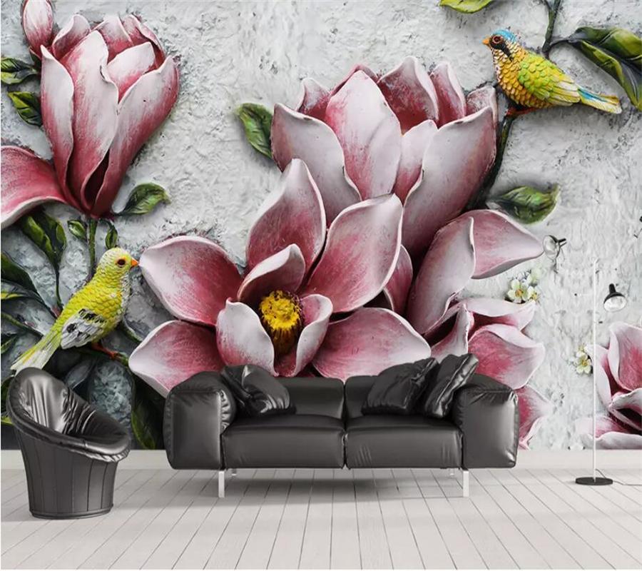 parede de parede Custom wallpaper 3D mural embossed magnolia bird TV background wall living room bedroom restaurant 3d wallpaper, As pic
parede de parede Custom wallpaper 3D mural embossed magnolia bird TV background wall living room bedroom restaurant 3d wallpaper, As pic