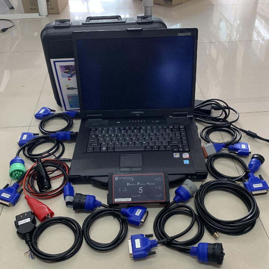 diagnosis Heavy Duty Truck Scanner tool DPA5 Dearborn Protocol Adapter without bluetooth USB Connecting with CF-52 toughbook and SSD/HDD