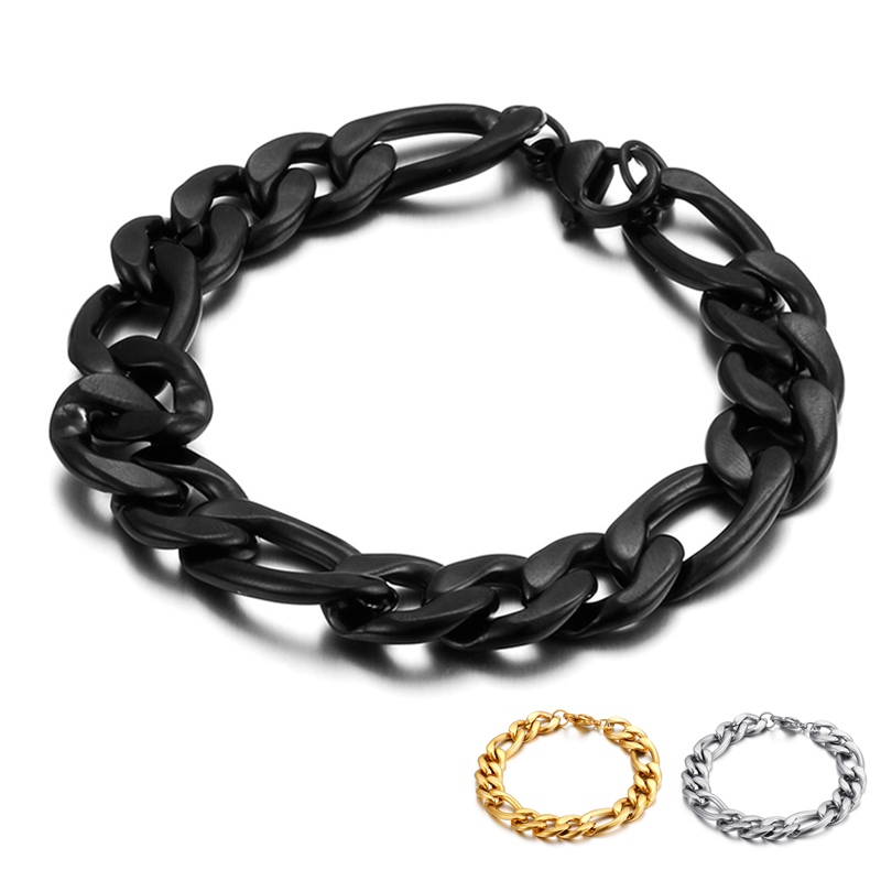 Link, Chain 10/12mm Width Titanium Stainless Steel Large Figaro Chains Bracelet For Male Female
Link, Chain 10/12mm Width Titanium Stainless Steel Large Figaro Chains Bracelet For Male Female