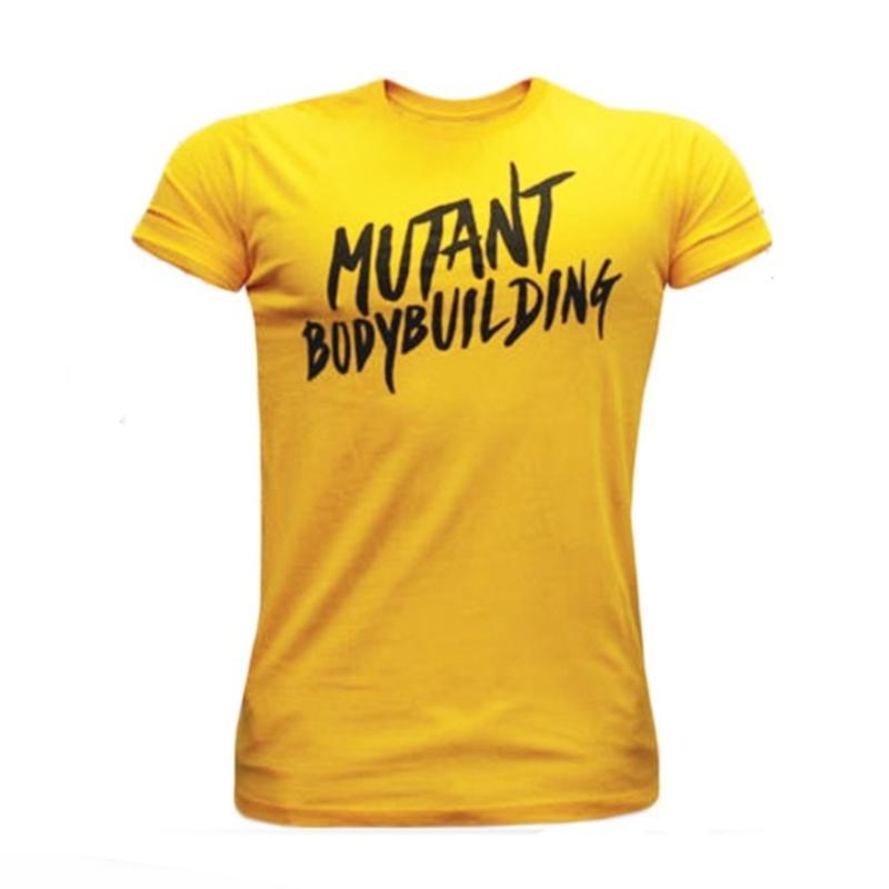 Fashion Brand men TShirt Fitness Slim fit Shirts Short sleeve Cotton clothes Fashion Leisure ONeck MUTANT printed Tee