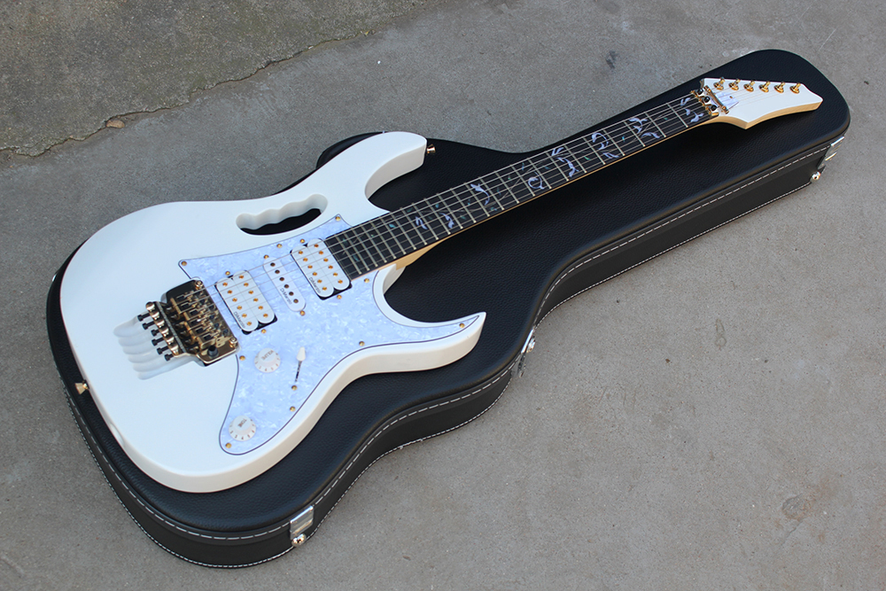 Factory Custom White Electric Guitar With Tree of Life Fret Inlay,Gold Hardware,White Pearl Pickguard,HSH Pickups,Can be customized
Factory Custom White Electric Guitar With Tree of Life Fret Inlay,Gold Hardware,White Pearl Pickguard,HSH Pickups,Can be customized