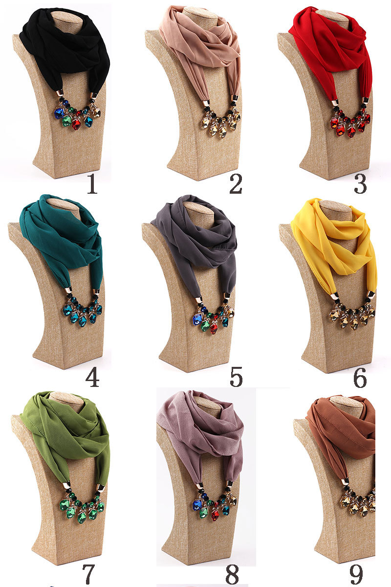 Pendant scarf Decorative Jewelry Necklace alloy Beads Pendant Scarf Women Foulard Femme Head Scarves AALE375, As pic
Pendant scarf Decorative Jewelry Necklace alloy Beads Pendant Scarf Women Foulard Femme Head Scarves AALE375, As pic