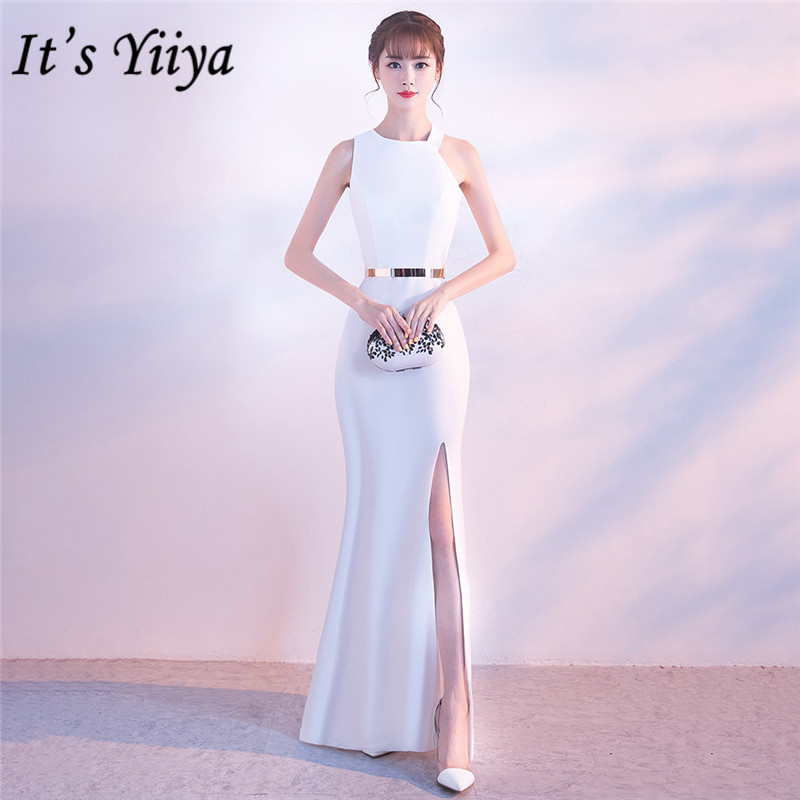 It's Yiiya evening dress Sexy Halter zipper back long party Gowns Elegant White sleeveless trumpet formal Prom dresses C148, As picture
It's Yiiya evening dress Sexy Halter zipper back long party Gowns Elegant White sleeveless trumpet formal Prom dresses C148, As picture