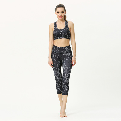 Women Designer Yoga Suit Two-piece Fitness Bra Exercise Suit Print Exercise Suit Tight Sexy Leggings Sleeveless Part Top Wholesale, Style1
Women Designer Yoga Suit Two-piece Fitness Bra Exercise Suit Print Exercise Suit Tight Sexy Leggings Sleeveless Part Top Wholesale, Style1