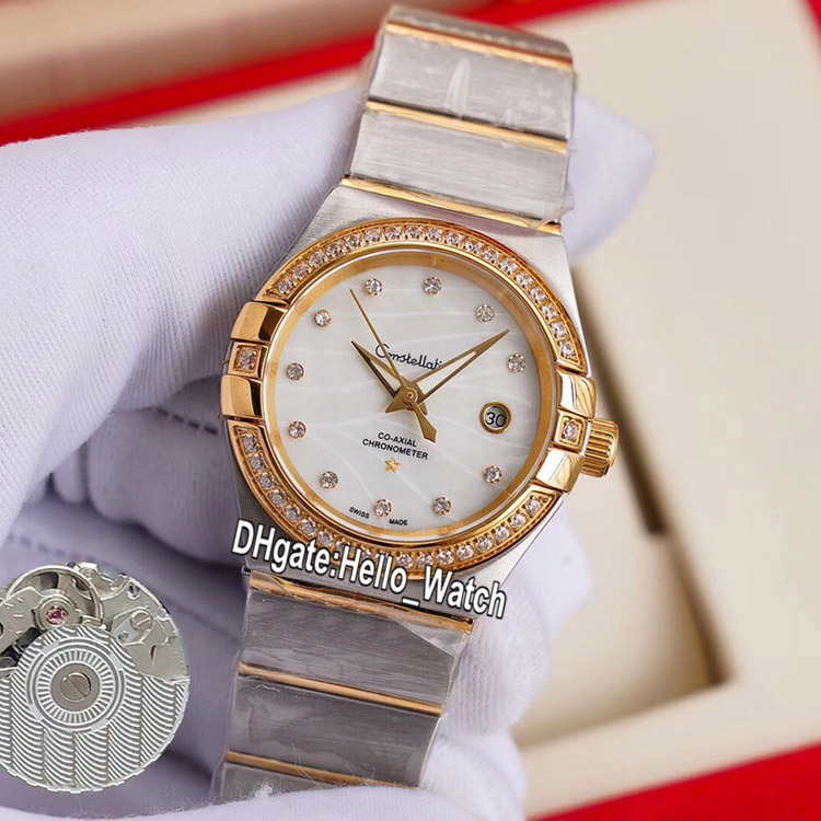 New Constellation 123.25.27.20.55.004 Conch Dial Japan NH05 Automatic Womens Watch Diamond Bezel Two Tone 18K Gold Bracelet Ladies Watches, Customized waterproof service
New Constellation 123.25.27.20.55.004 Conch Dial Japan NH05 Automatic Womens Watch Diamond Bezel Two Tone 18K Gold Bracelet Ladies Watches, Customized waterproof service