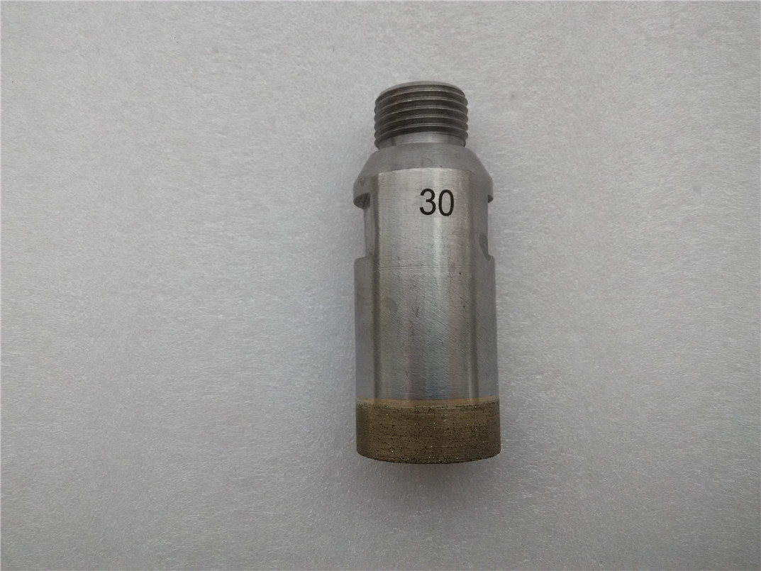 RZZ 30-60mm L75mm Power Tool Drill Bit G1/2'' Sintered Diamond Drilling Thread for Glass