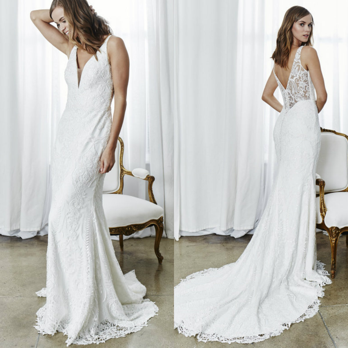 2019 Elegant Mermaid Wedding Dresses V Neck Lace Appliqued Sweep Train Beach Wedding Dress Custom Plus Size Country Bridal Gowns, Red
2019 Elegant Mermaid Wedding Dresses V Neck Lace Appliqued Sweep Train Beach Wedding Dress Custom Plus Size Country Bridal Gowns, Red