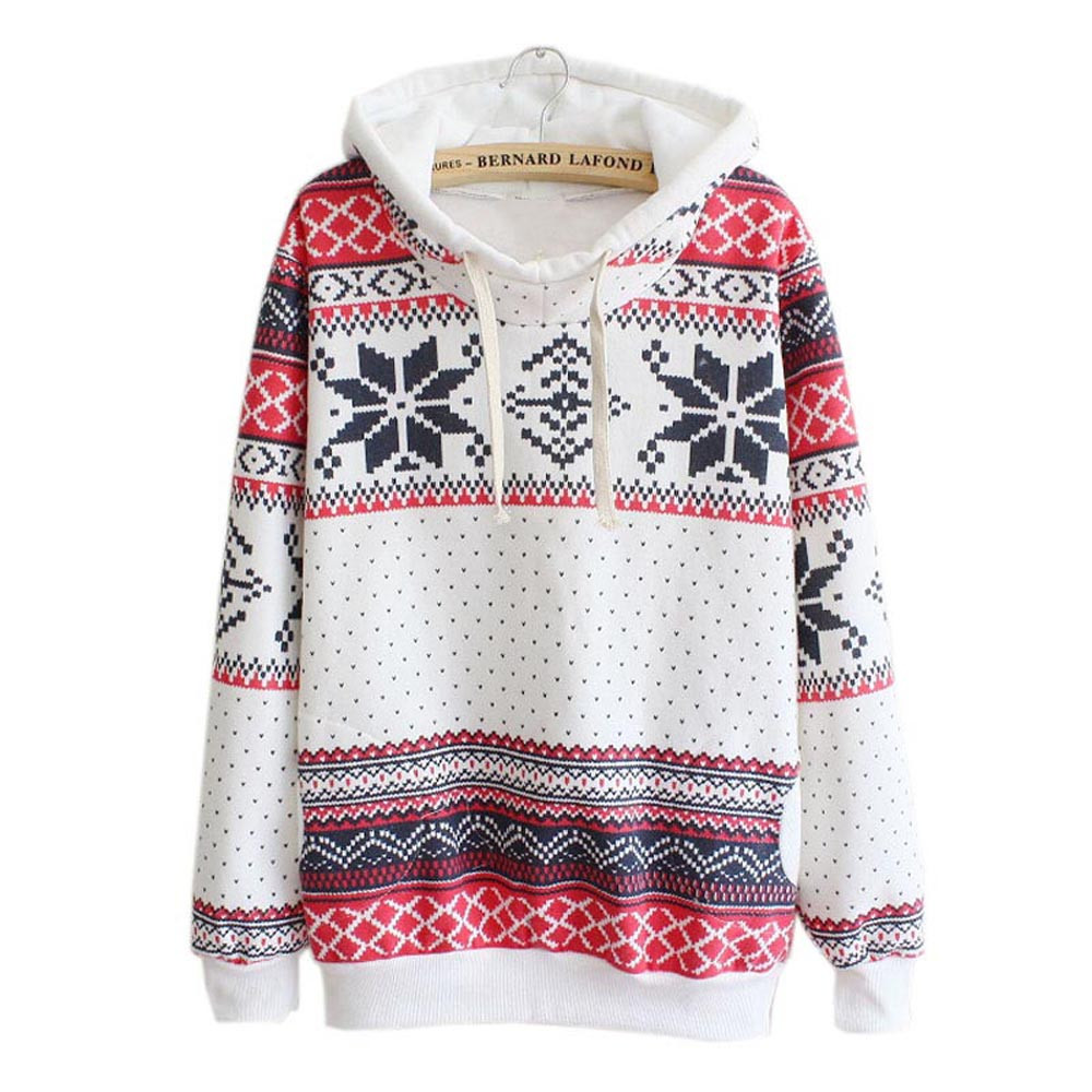 Hoodies Women sweatshirt oversized Christmas festival Hooded long sleeve autumn winter warm Jumper Pullover sudadera mujer S-4XL, White
Hoodies Women sweatshirt oversized Christmas festival Hooded long sleeve autumn winter warm Jumper Pullover sudadera mujer S-4XL, White