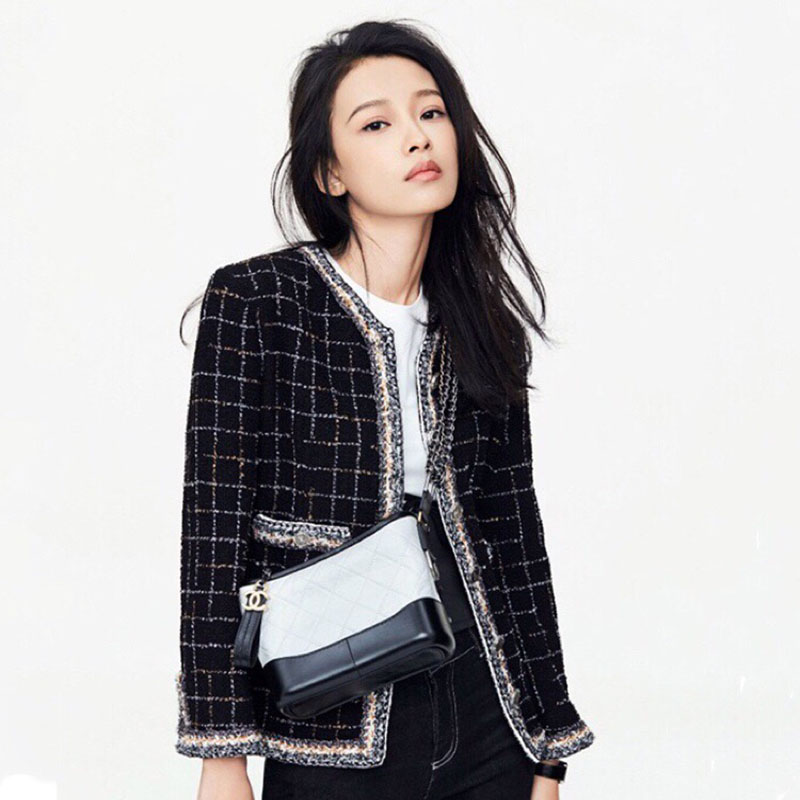 JSXDHK Runway Women Tweed Jacket Autumn Winter Plaid Black Tassel Weave Coat Vintage Single breasted Outerwear S-3XL1