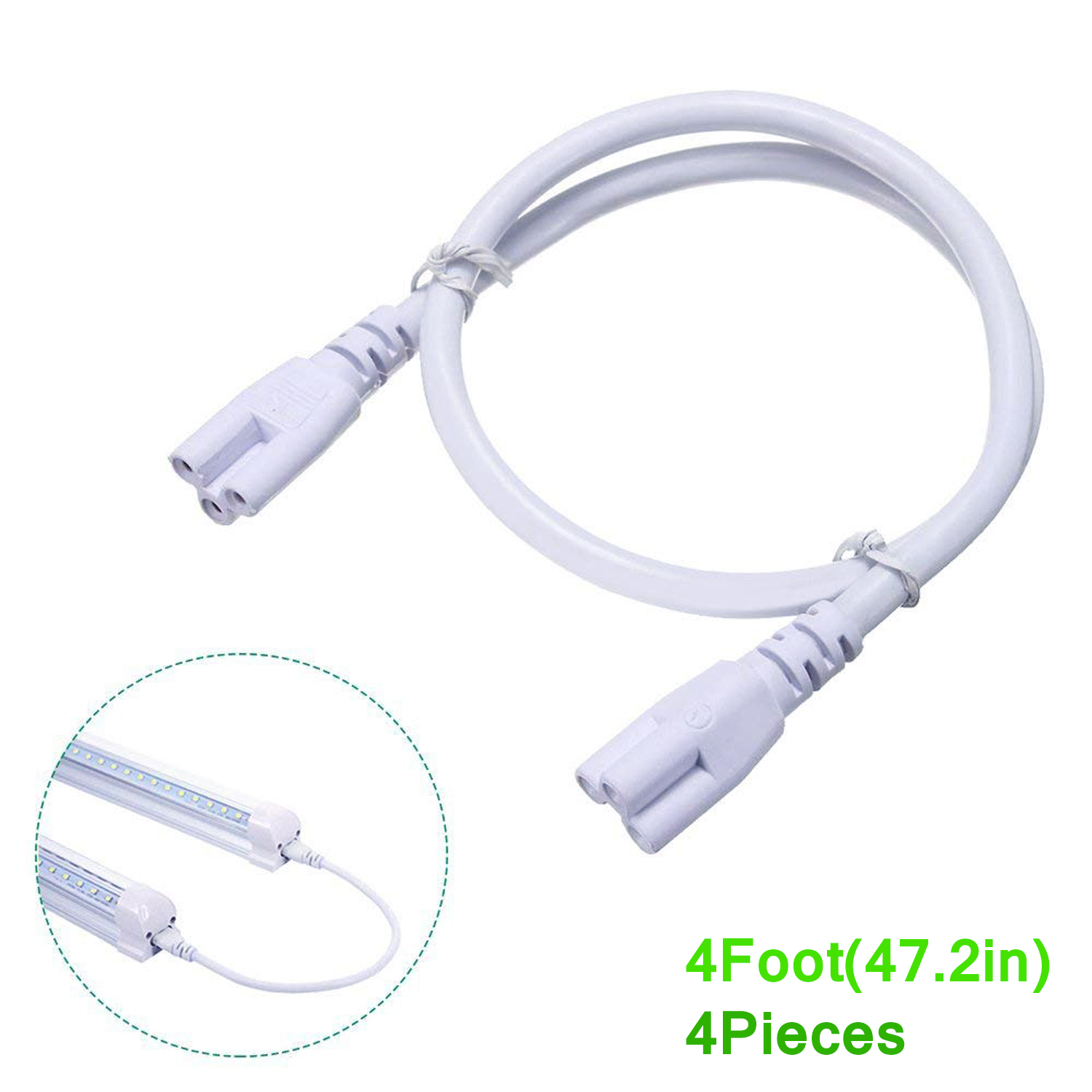 3 prongs US plug cords led T5 T8 light tube ac plug power cable integrated led tubes 3 Prong 100cm 150cm Cable