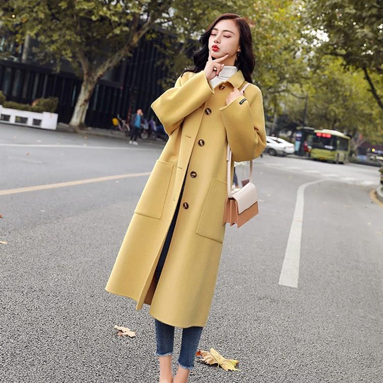 Women Autumn Winter Thin Woollen Coat Long Sleeve Turn-Down Collar Outwear Jacket Casual Loose Pockets Elegant Overcoats, Black
Women Autumn Winter Thin Woollen Coat Long Sleeve Turn-Down Collar Outwear Jacket Casual Loose Pockets Elegant Overcoats, Black