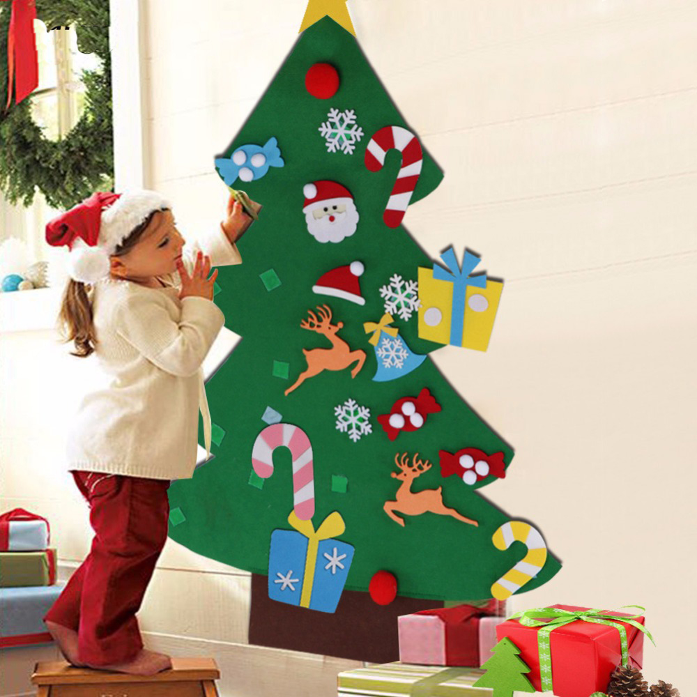 DIY Felt Christmas Tree New Year Gifts Kids Toys Artificial Tree Wall Hanging Ornaments Christmas Decoration for Home
DIY Felt Christmas Tree New Year Gifts Kids Toys Artificial Tree Wall Hanging Ornaments Christmas Decoration for Home