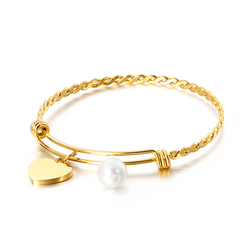 Fashion Lover Heart Shaped Bracelet Bangles Stainless steel White Bead charm Bracelets for Women Jewelry gift
Fashion Lover Heart Shaped Bracelet Bangles Stainless steel White Bead charm Bracelets for Women Jewelry gift