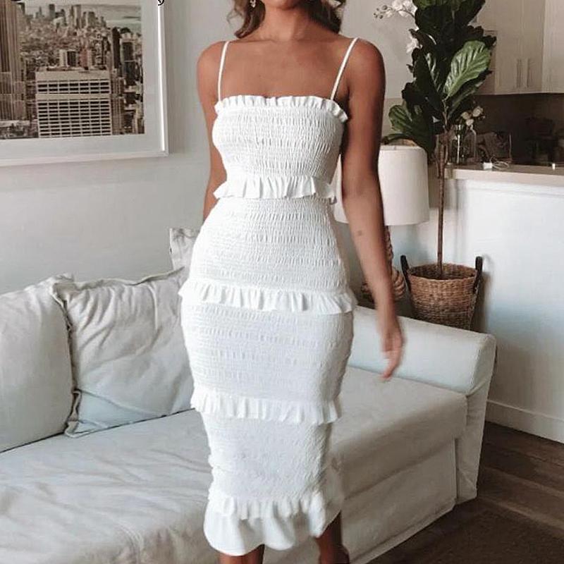 MoneRffi Bodycon Slim Long Dress Women 2020 Spaghetti Strap Twist Summer Dress Party Female Ruffles Dresses Vestidos Plus Size, Oink
MoneRffi Bodycon Slim Long Dress Women 2020 Spaghetti Strap Twist Summer Dress Party Female Ruffles Dresses Vestidos Plus Size, Oink
