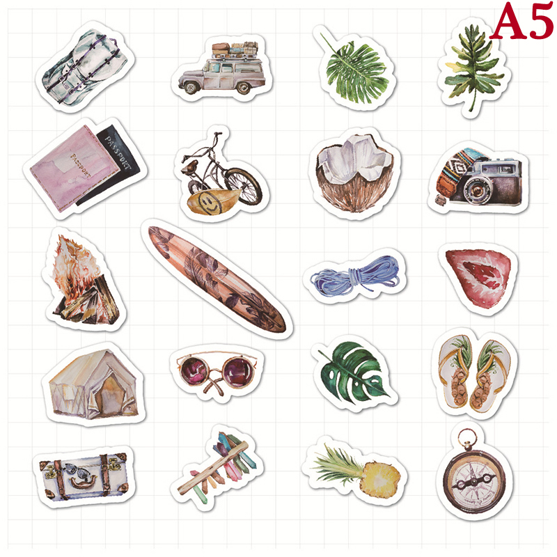 40Pcs/Set Cute Stickers Waterproof Sweet Girls Stickers For Luggage Car Motorcycle Bicycle Computer Skateboard Snowboard