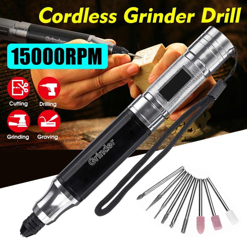 15000RPM Mini Rechargeable Electric Grinder Engraving Pen Drilling Polishing Grinding Machine DIY Carving Pen with Accessories
15000RPM Mini Rechargeable Electric Grinder Engraving Pen Drilling Polishing Grinding Machine DIY Carving Pen with Accessories