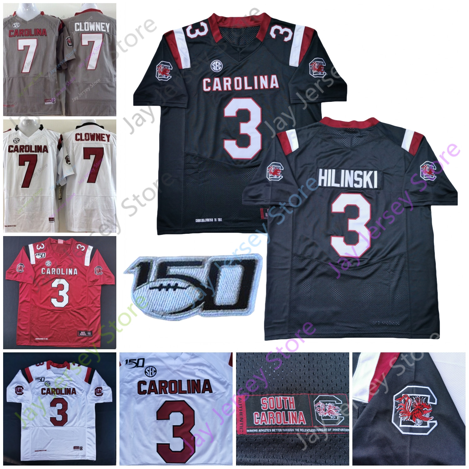 Custom South Carolina Gamecock Jersey Jones Jaycee Horn T.J. Brunson Deebo Samuel Shaq Roland Clowney Shaw Bentley Lattimore Davis Joyner, Black no extra patch
Custom South Carolina Gamecock Jersey Jones Jaycee Horn T.J. Brunson Deebo Samuel Shaq Roland Clowney Shaw Bentley Lattimore Davis Joyner, Black no extra patch