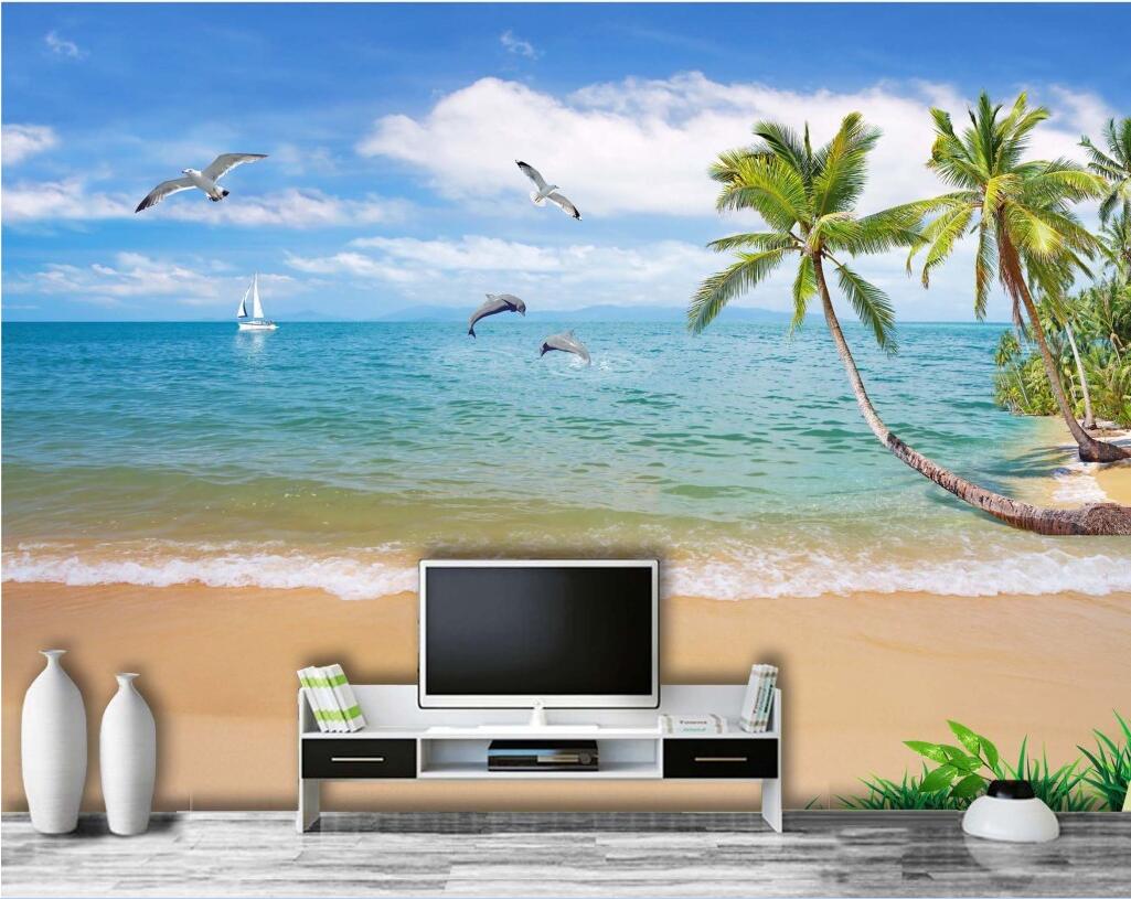WDBH 3d wallpaper custom photo Summer seascape scenery coconut palm beach room home decor 3d wall murals wallpaper for walls 3 d living ro, Non-woven
WDBH 3d wallpaper custom photo Summer seascape scenery coconut palm beach room home decor 3d wall murals wallpaper for walls 3 d living ro, Non-woven