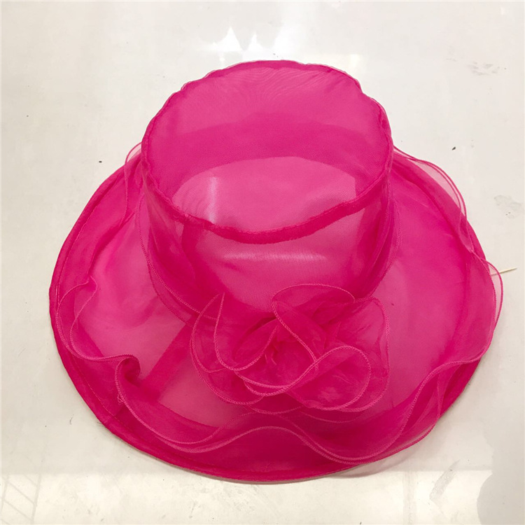 Summer Hat Women Kentucky Derby Wide Brim Sun Hat Wedding Church Sea Beach Hats for Women Floppy Ladies Hat