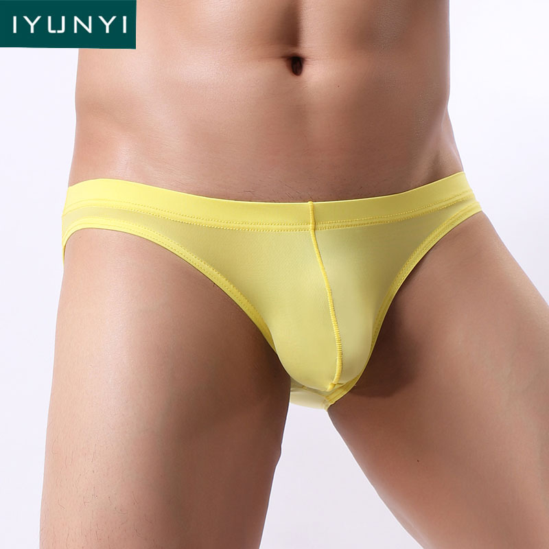 IYUNYI Men's Ice Silk Seamless Underwear Briefs U Convex Pouch Ultra-thin Transparent Male Panties Bikini Gay Men Underwear, Green
IYUNYI Men's Ice Silk Seamless Underwear Briefs U Convex Pouch Ultra-thin Transparent Male Panties Bikini Gay Men Underwear, Green