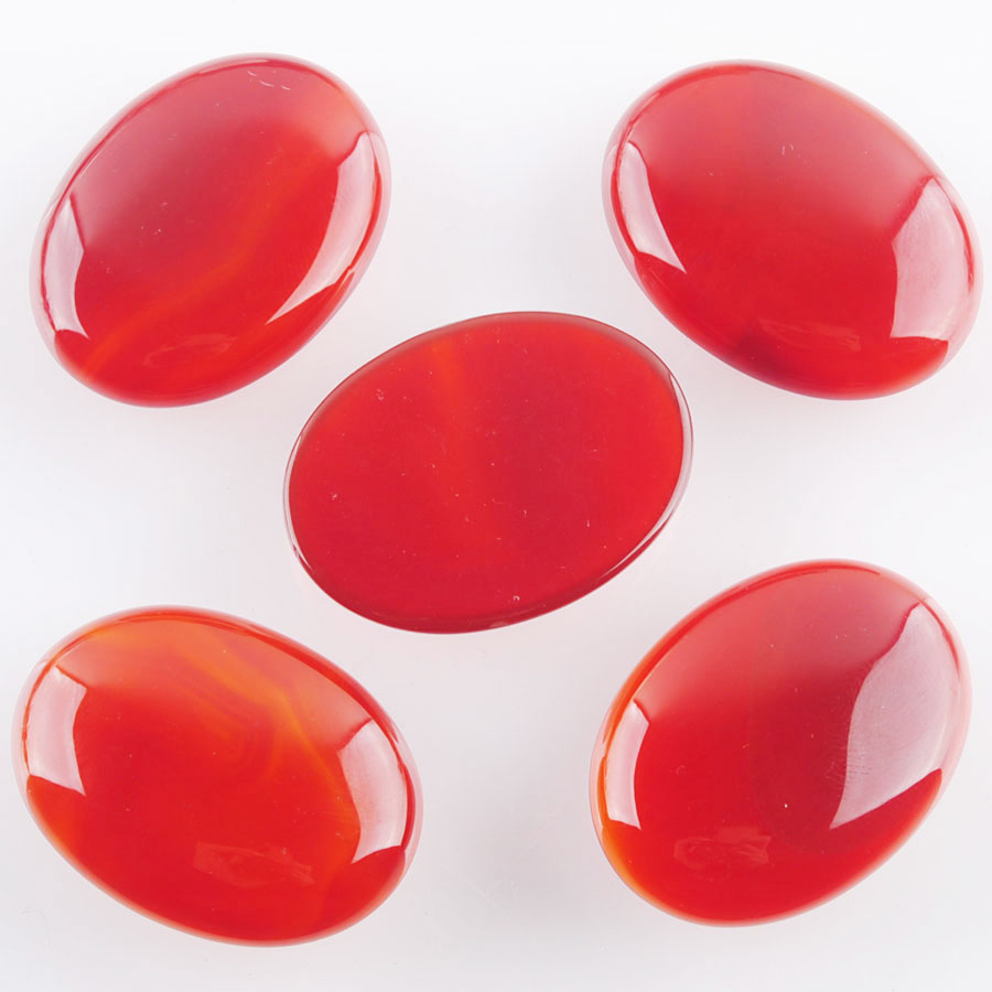 WOJIAER One Piece Natural GemStone Oval Cabochons for Woman Men Jewelry Making Loose Beads DIY Ring Pendant Mixing Color BU808