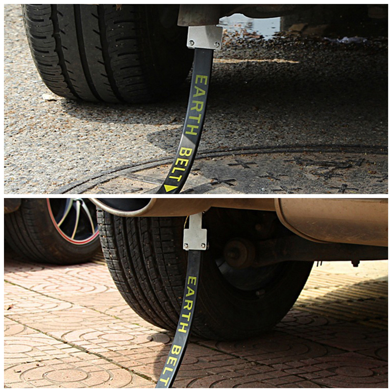 33*2.4CM Car Anti-static Strip Electrostatic Belt Reflective Strip Anti-static Avoid Antistatic Car Electrostatic Belt Canceller