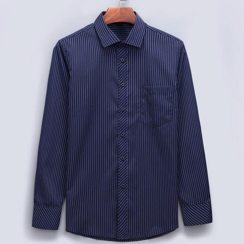 New Spring Classic Men Striped Dress Shirt Long Sleeve Mens Business Formal Office Plus Size 5XL Tops Male Smart Casual Shirts, Blue
New Spring Classic Men Striped Dress Shirt Long Sleeve Mens Business Formal Office Plus Size 5XL Tops Male Smart Casual Shirts, Blue