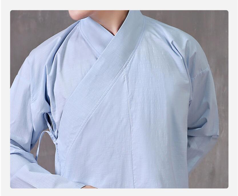 Jacket + Pants original cotton Blends Linen Unisex hanfu Pajamas suits Tang Ming dynasties chinese Ancient daily pajamas Comfortable clothes