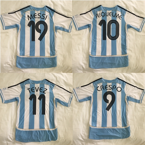 TOP 2006 ARGENTINAS retro soccer jerseys star MESSI 19 RIQUELME 10 CRESPO 9 TEVEZ 11 MILITO 15 uniform de kits futbol shirt thailand quality football shirts MARADONA, Home messi 19
TOP 2006 ARGENTINAS retro soccer jerseys star MESSI 19 RIQUELME 10 CRESPO 9 TEVEZ 11 MILITO 15 uniform de kits futbol shirt thailand quality football shirts MARADONA, Home messi 19