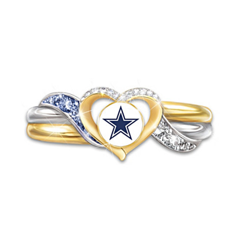 Cowboy Jewelry Set Love Diamond Entangled Ring Engagement Rings For Women Wedding Jewelry Wedding Rings Accessory Necklace Ring Earrings