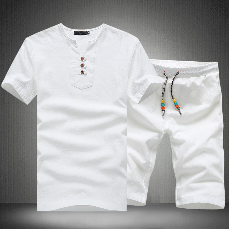 Solid Summer Men's Linen Suits Set ( Tshirt + Shorts ) Chinese Vintage Style Russian Men Casual Comfortable Home Clothes Shorts 5XL, Gray
Solid Summer Men's Linen Suits Set ( Tshirt + Shorts ) Chinese Vintage Style Russian Men Casual Comfortable Home Clothes Shorts 5XL, Gray