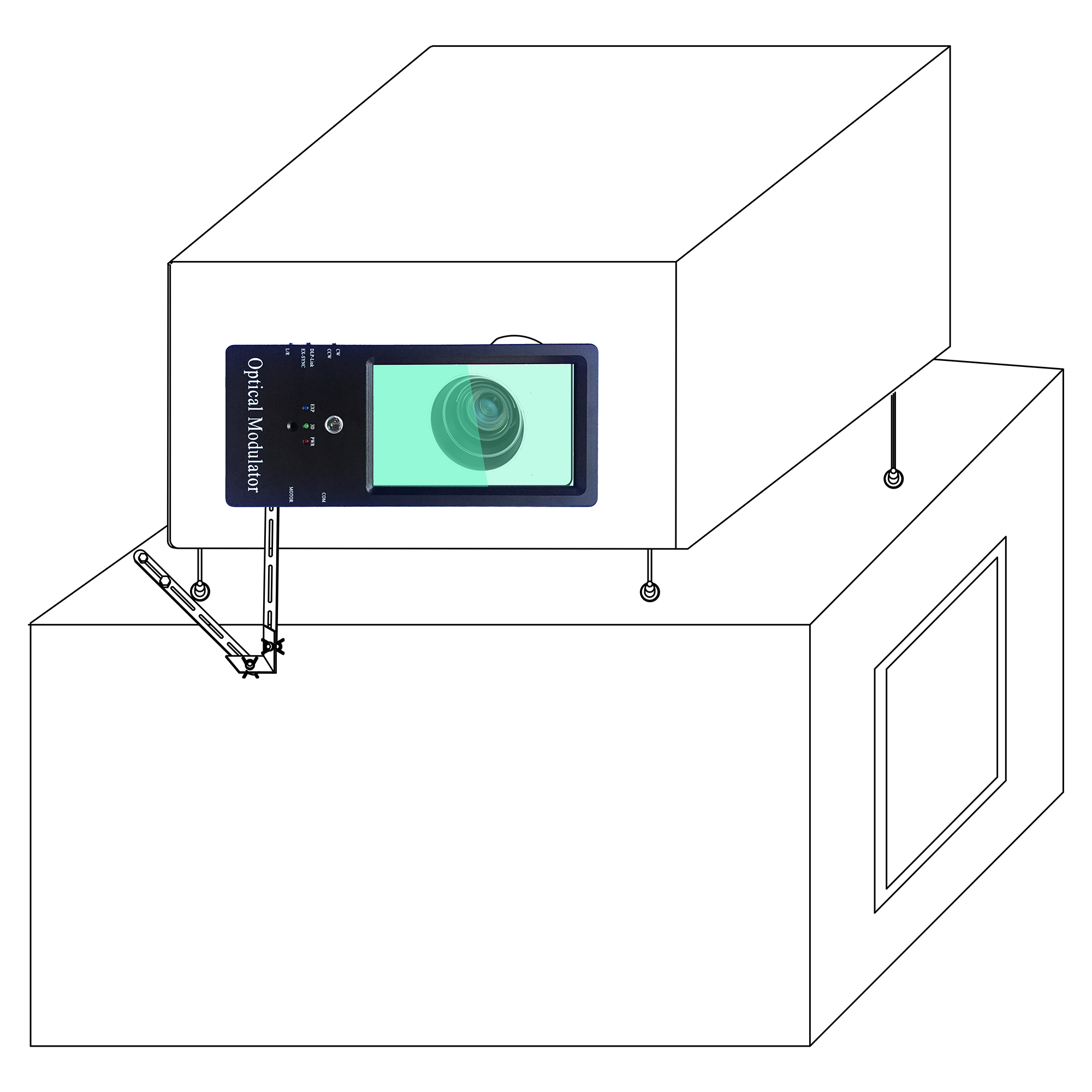 RealD ZScreen glasses Passive Polarization 3D system modulator for professional digital cinema with using movie theater 4D Glasses